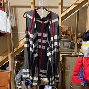 CJ banks long thin patterned sweater vest